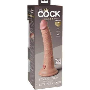Dildo in Silicone Doppia Densità King Cock Elite - Realistico e Versatile
